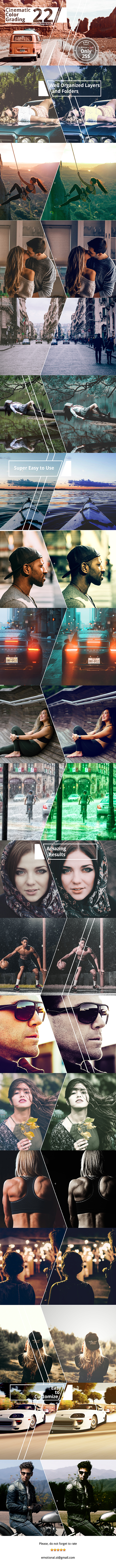 Neo Cinematic Color Grading Photoshop Action - Photo Effects Actions
