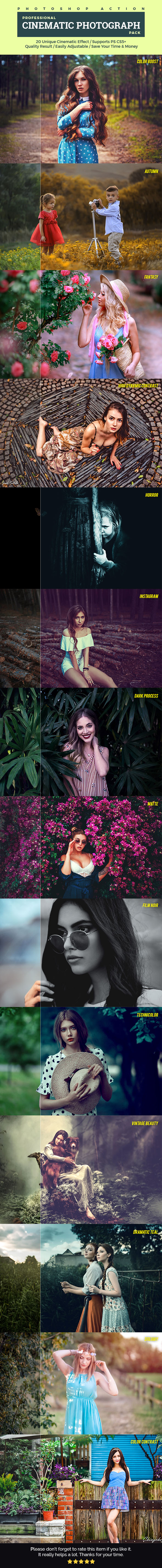 Pro Cinematic Photograph Pack - Photo Effects Actions