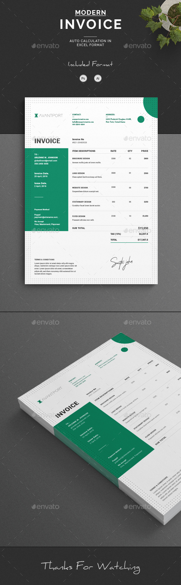 Invoice - Proposals & Invoices Stationery