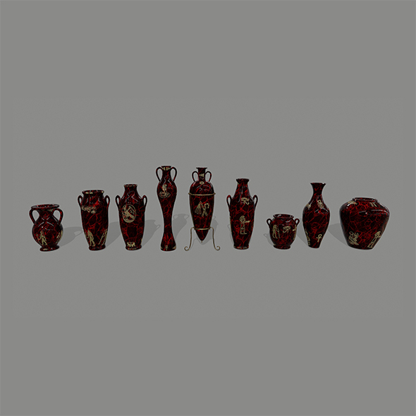 vase set - 3Docean 22420997