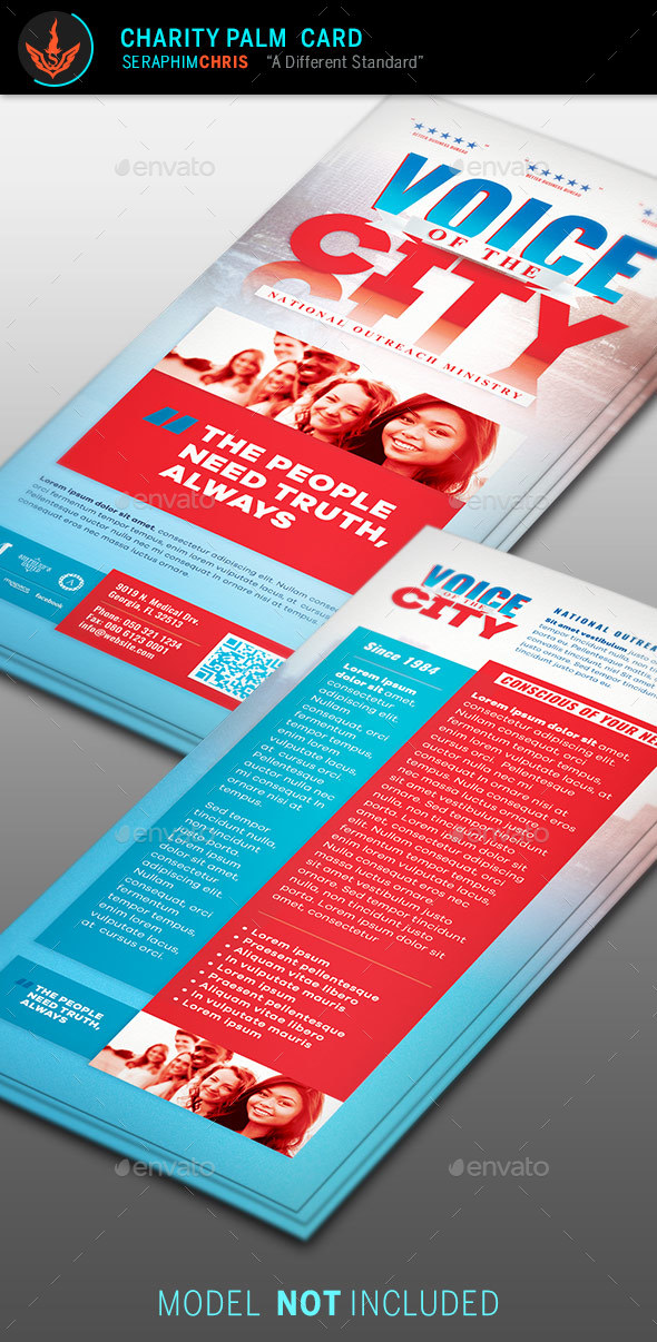 Voice of the City Charity Rack Card Template - Corporate Flyers