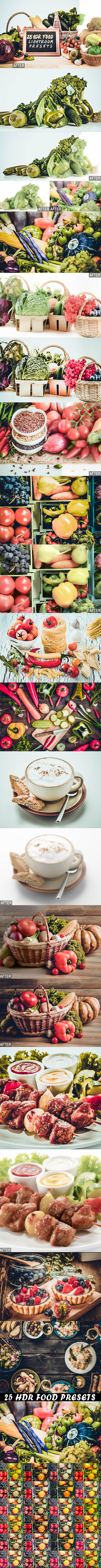 25 HDR FOOD Lightroom Presets - Lightroom Presets Add-ons