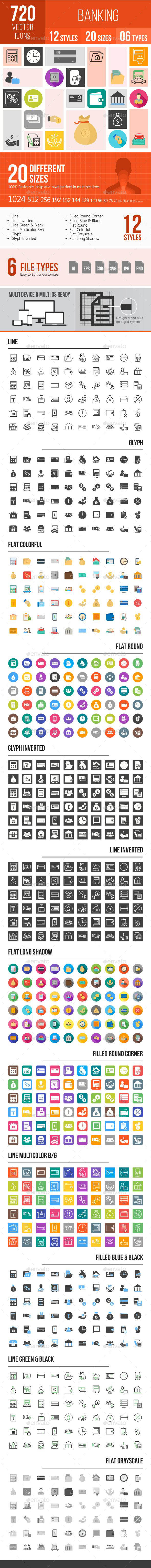720 Banking Icons - Icons