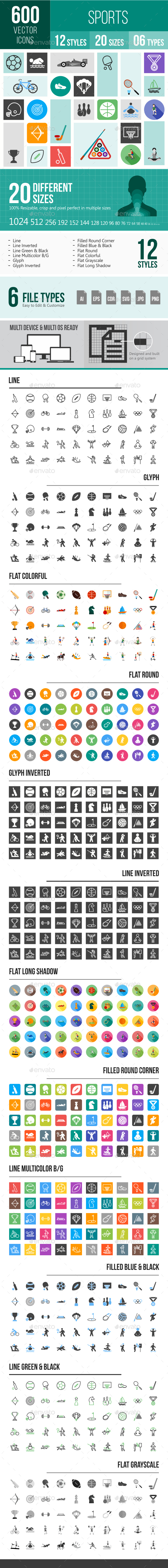 600 Sports Icons - Icons