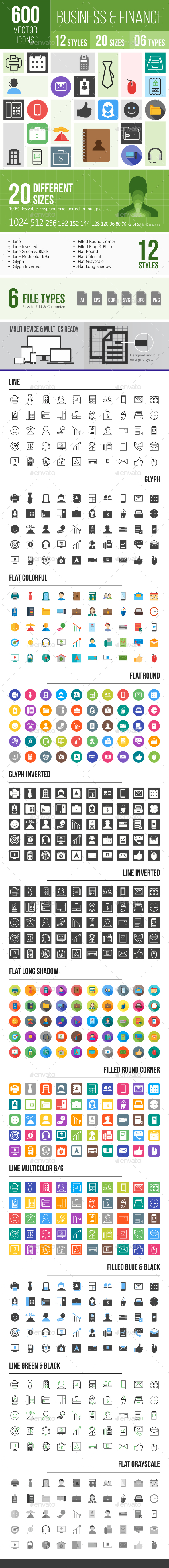 600 Business Icons - Icons