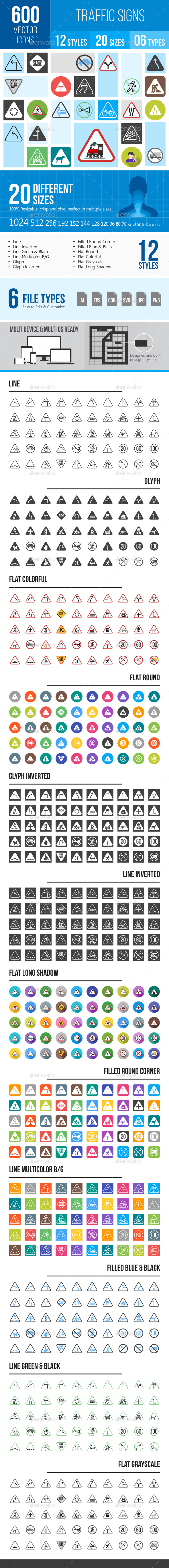 Traffic Signs Icons - Icons