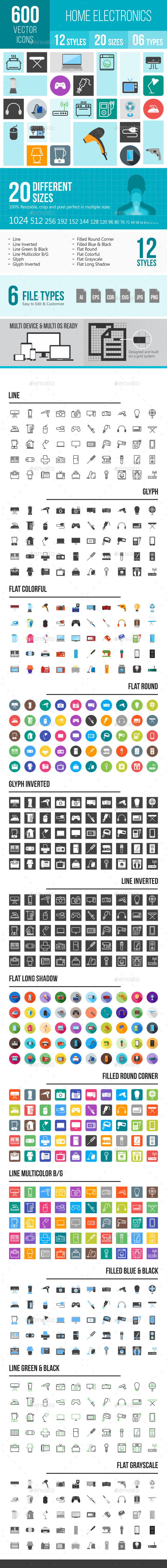 Home Electronics Icons - Icons