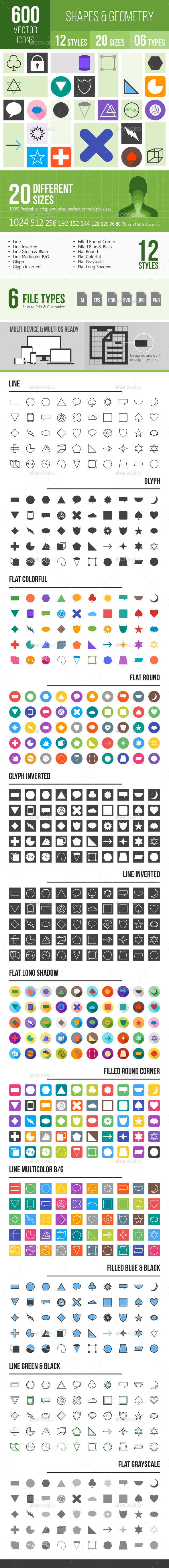 Shapes & Geometry Icons - Icons