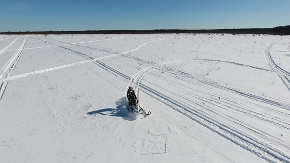Snowmobile Rides on the Field
