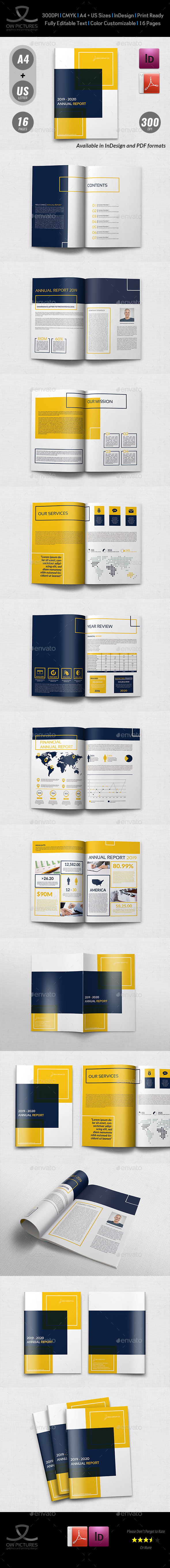 Annual Report Brochure Template Vol.2 - Brochures Print Templates