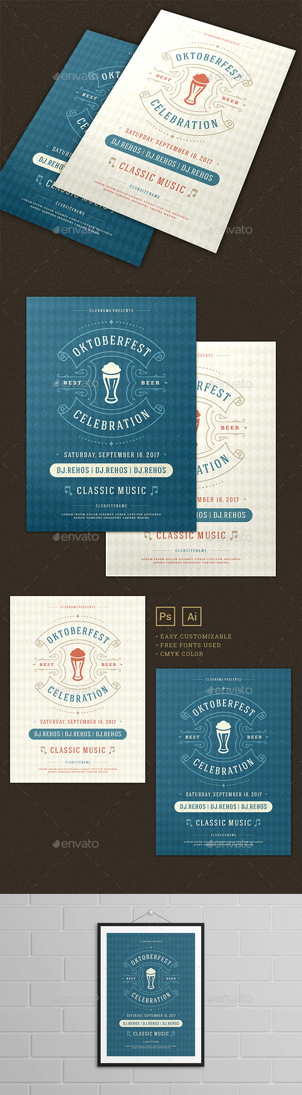 Oktoberfest Flyer Template - Events Flyers