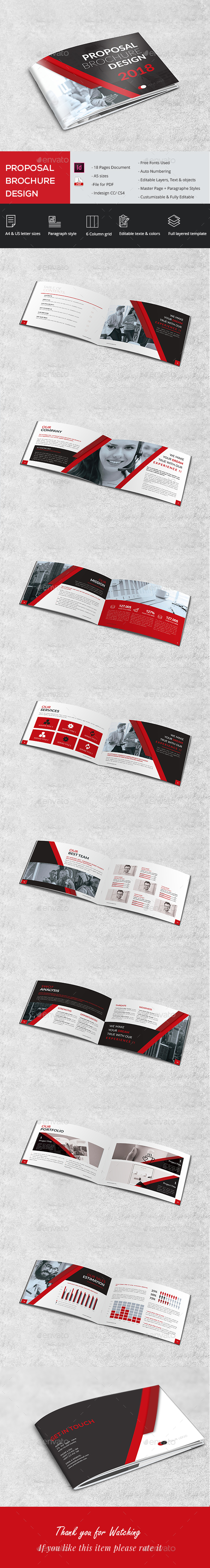 A5 Proposal Brochure - Brochures Print Templates