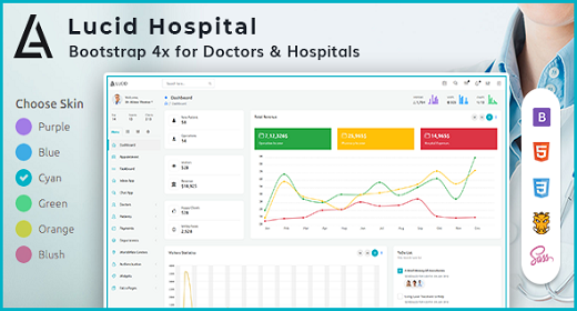Lucid Hospital - Powerful Bootstrap 4 Hospital Admin Template
