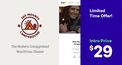 The Mounty | Campground & Camping WordPress Theme