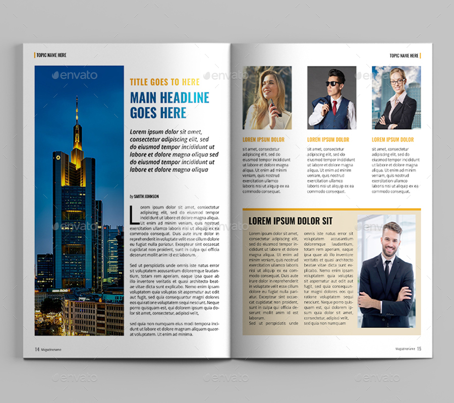 Business Magazine Template Print Templates GraphicRiver