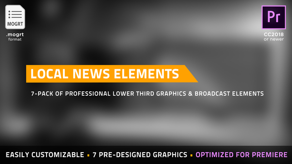 Local News Elements | MOGRT for Premiere Pro