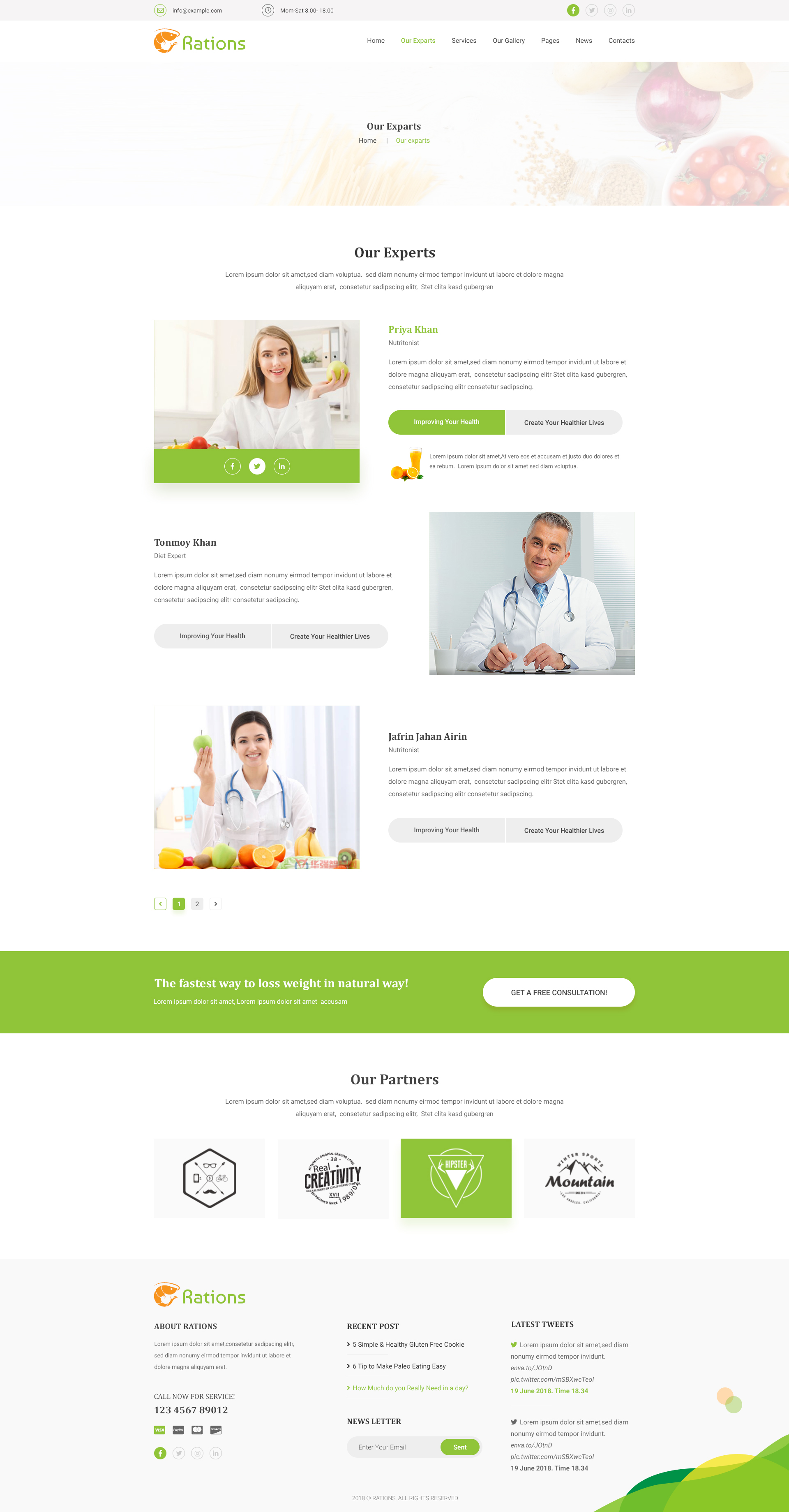 Ration PSD - Weight Loss | Nutrition Health Care & Diet Template by ...