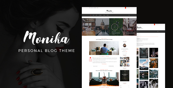 Monika | Personal Blog PSD Template