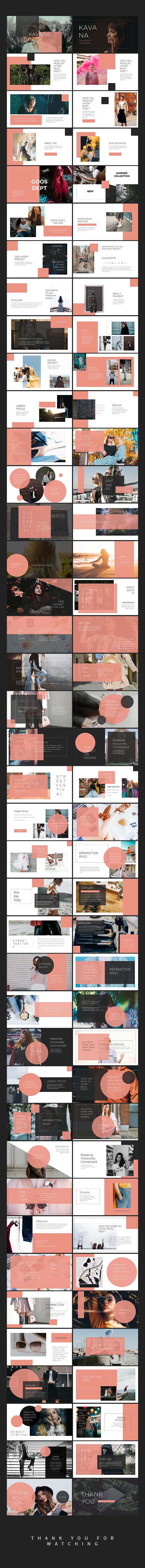 Kavana Lookbook Powerpoint Templates - Creative PowerPoint Templates