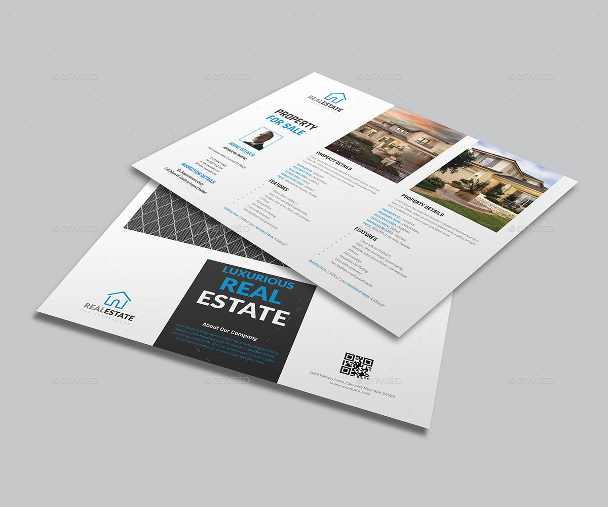 Real Estate Landscape Flyer by graphhost | GraphicRiver