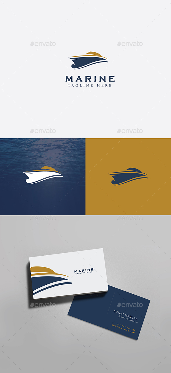 Yacht Marine Logo - Objects Logo Templates