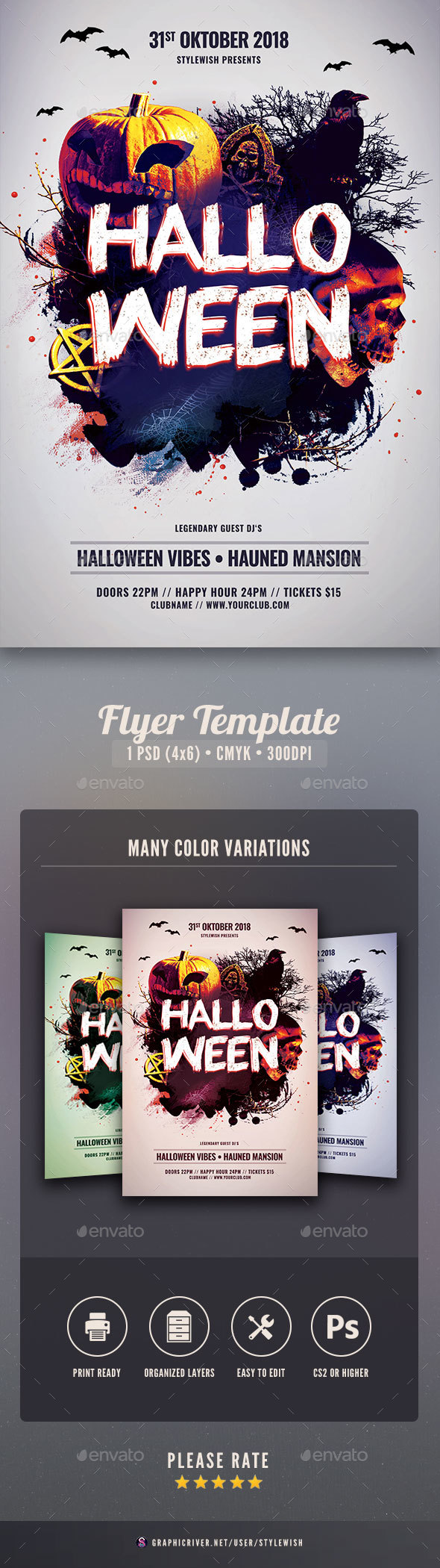 Halloween Flyer - Clubs & Parties Events