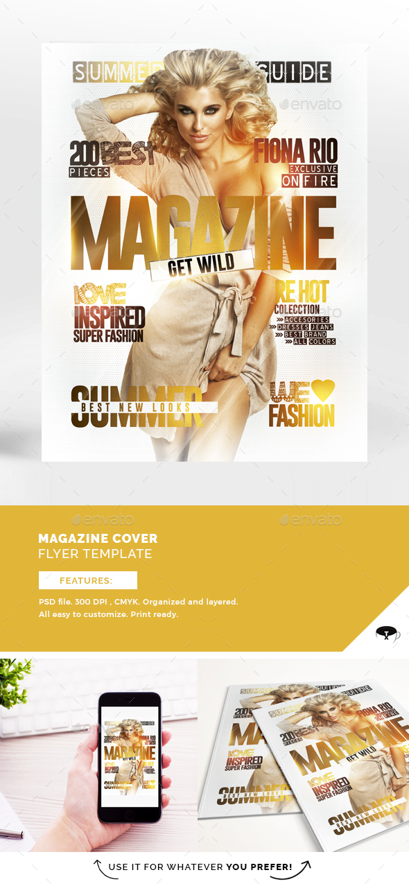 Magazine Cover Flyer Template - Events Flyers