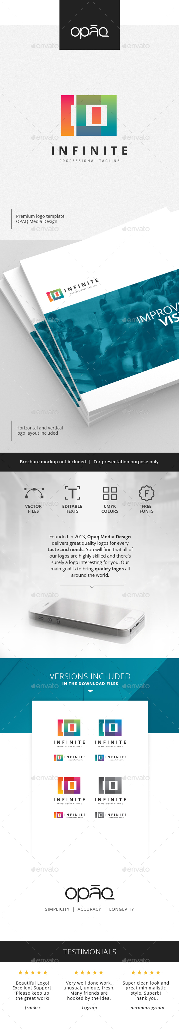 Square Infinity Logo - Symbols Logo Templates
