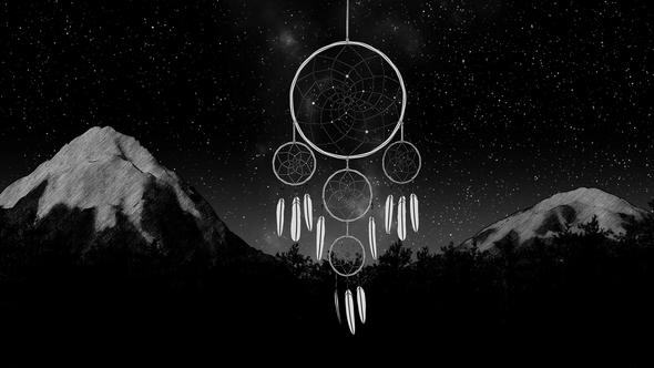 Dreamcatcher on a Night Sky