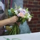 Professional Florist Arranging Flower Wedding Bouquet in Floral Design Studio - VideoHive Item for Sale