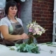 Professional Florist Arranging Flower Wedding Bouquet in Floral Design Studio - VideoHive Item for Sale