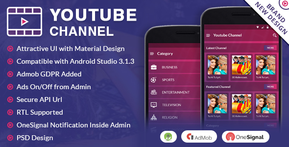 Youtube Channel App - CodeCanyon Item for Sale