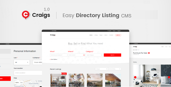 Craigs – Classified Ads CMS Theme