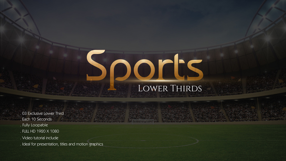 Sports Lower Third - VideoHive 22036411
