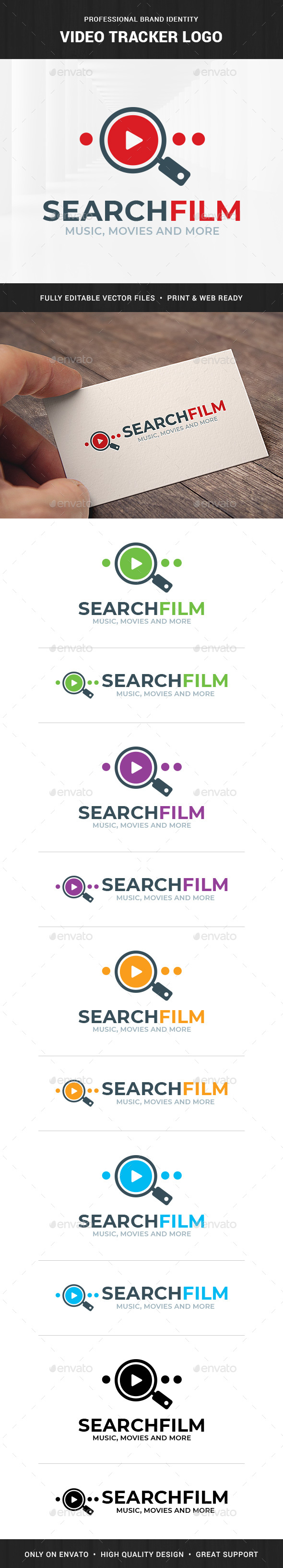 Video Tracker Logo Template - Objects Logo Templates