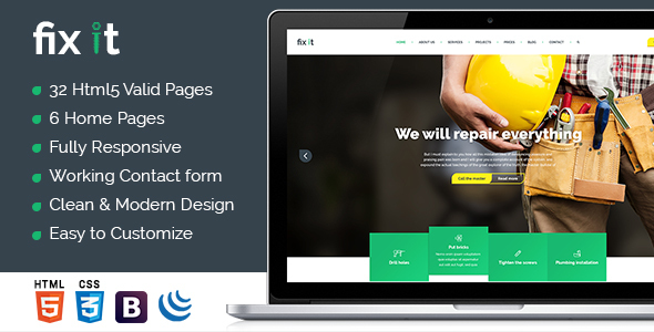 Fixit - Construction - ThemeForest 16317045