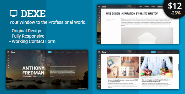 Dexe - Personal - ThemeForest 22372866