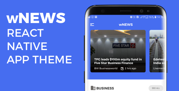 wNEWS React Native App Theme