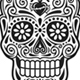 Day of The Dead Skull Vector Set in Black and White, Vectors | GraphicRiver