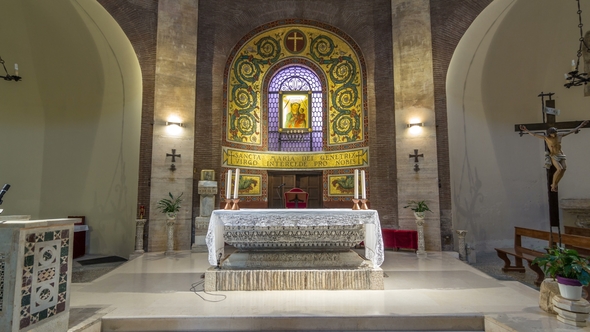 Saint Maria of Rotonda Church in Beautiful Town of Albano Laziale ...