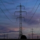 Electricity Pylons and the Evening Sky - VideoHive Item for Sale