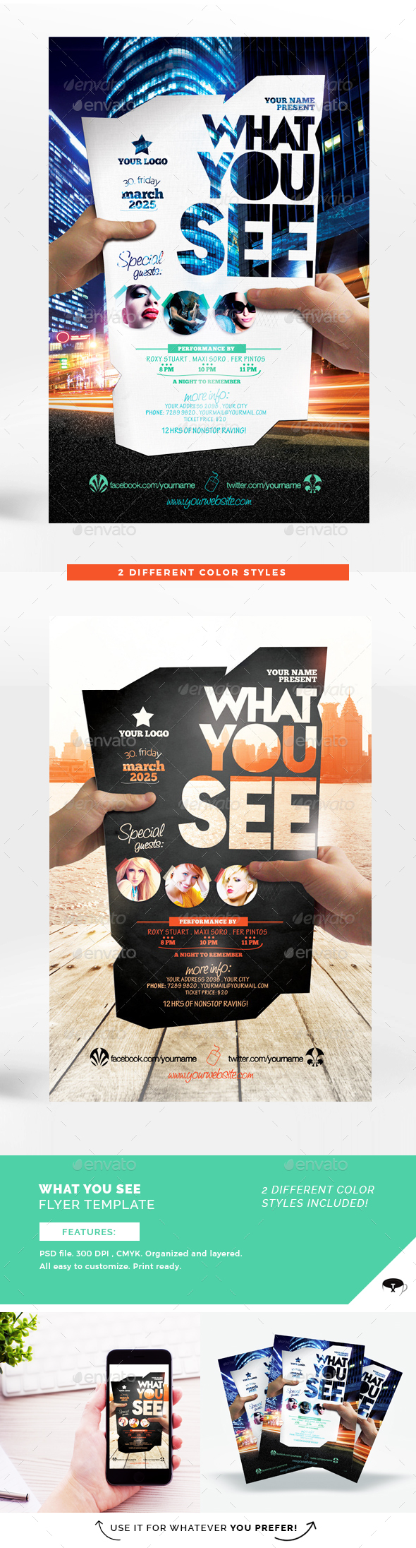 What You See Flyer Template - Flyers Print Templates