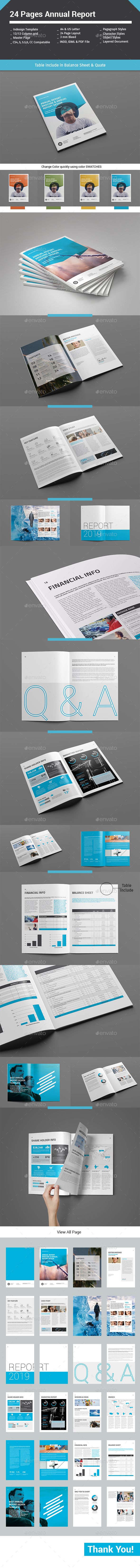 24 Pages Annual Report - Informational Brochures
