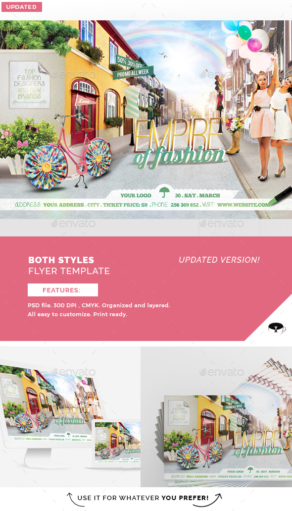Empire Of Fashion Flyer Template - Flyers Print Templates