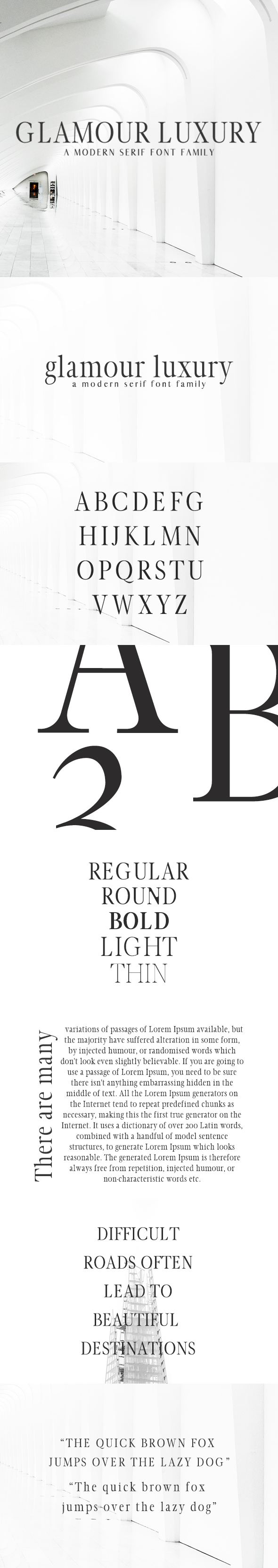 Glamour Luxury Serif Font Family - Serif Fonts