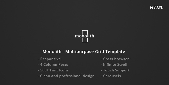 Monolith - Responsive - ThemeForest 20344023