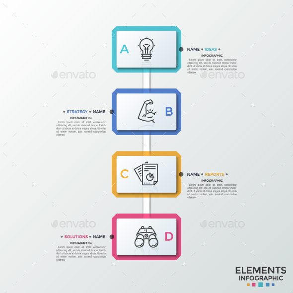 Modern Rectangular Timeline Infographic - Infographics
