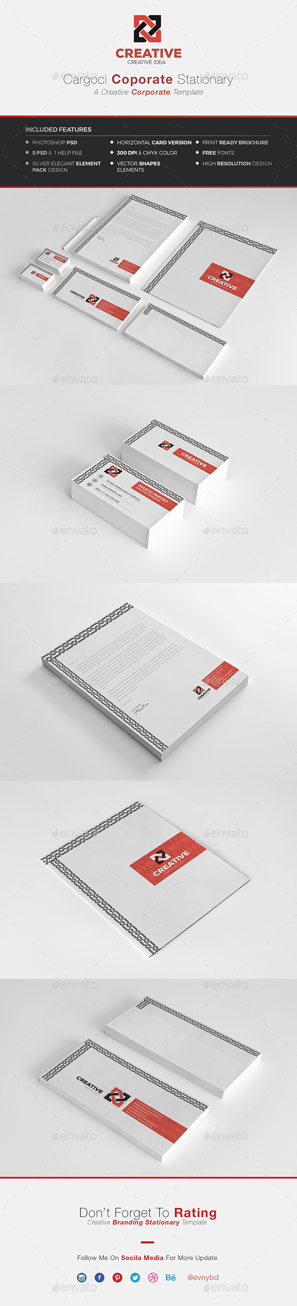 Cargoci Corporate Stationary - Stationery Print Templates
