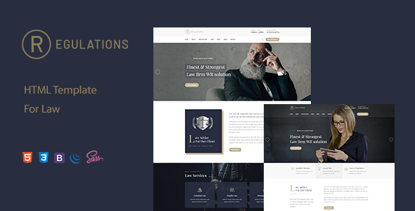 Marvelous Regulations – Lawyers Attorneys and Law Firm HTML Template