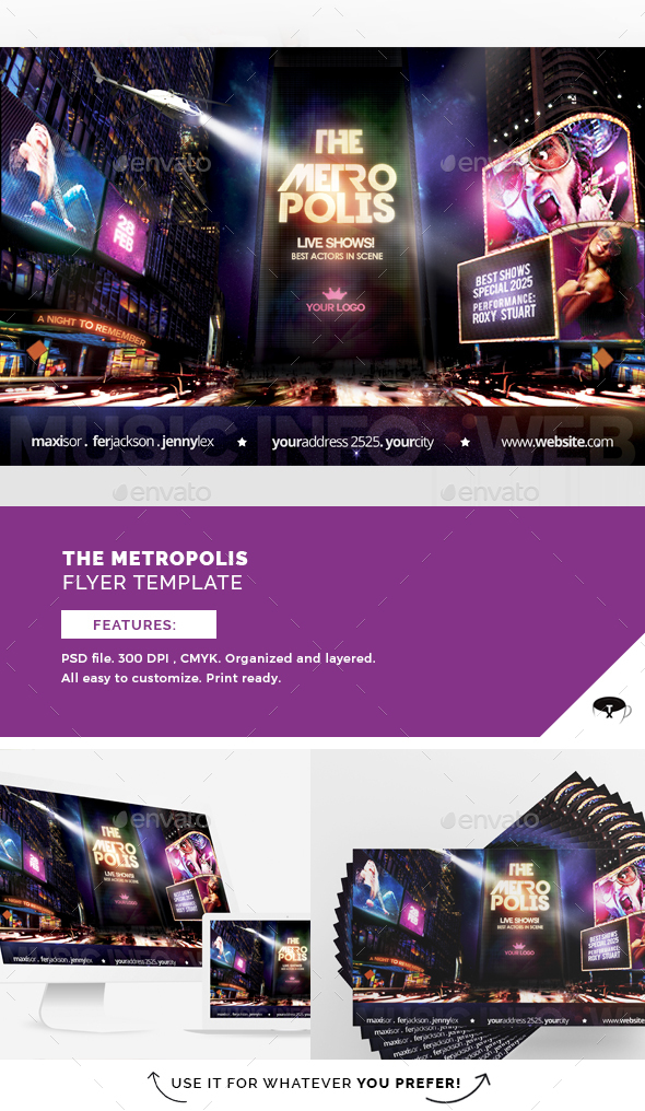 The Metropolis Flyer Template - Flyers Print Templates